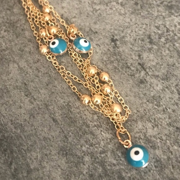 Evil Eye 🧿 Layered Bracelet or Anklet - Picture 3 of 4